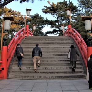 「上町台地」名所図会第11回　住吉大社 反橋・石灯籠