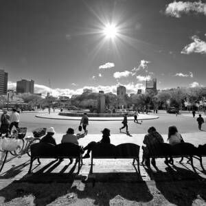 vol.9 特別賞「朝のあったか広場」上杉裕昭（第16回夕陽丘うえまち写真コンテスト）